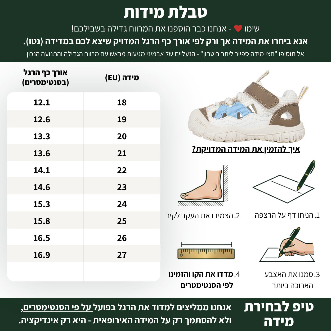 שובל - סנדלים ברפוט צעד ראשון ושני לבנים בנות עם הגנת אצבעות | אֵבְּמִינִי ברפוט