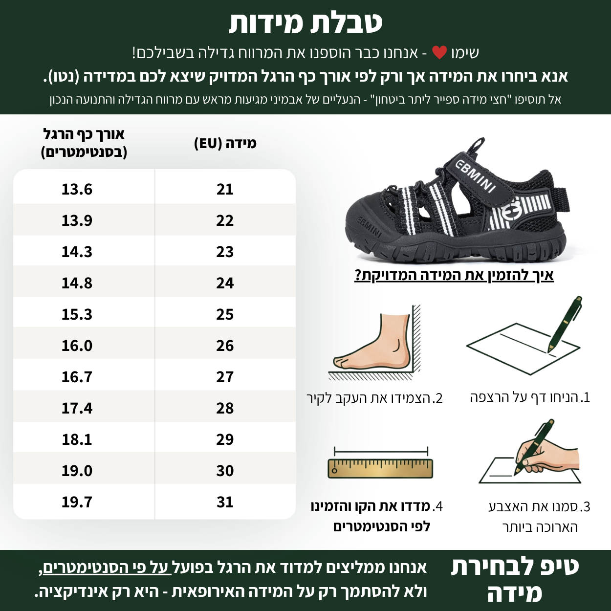 דרור - סנדלים ברפוט צעד ראשון ושני לבנים עם הגנת אצבעות | אֵבְּמִינִי ברפוט