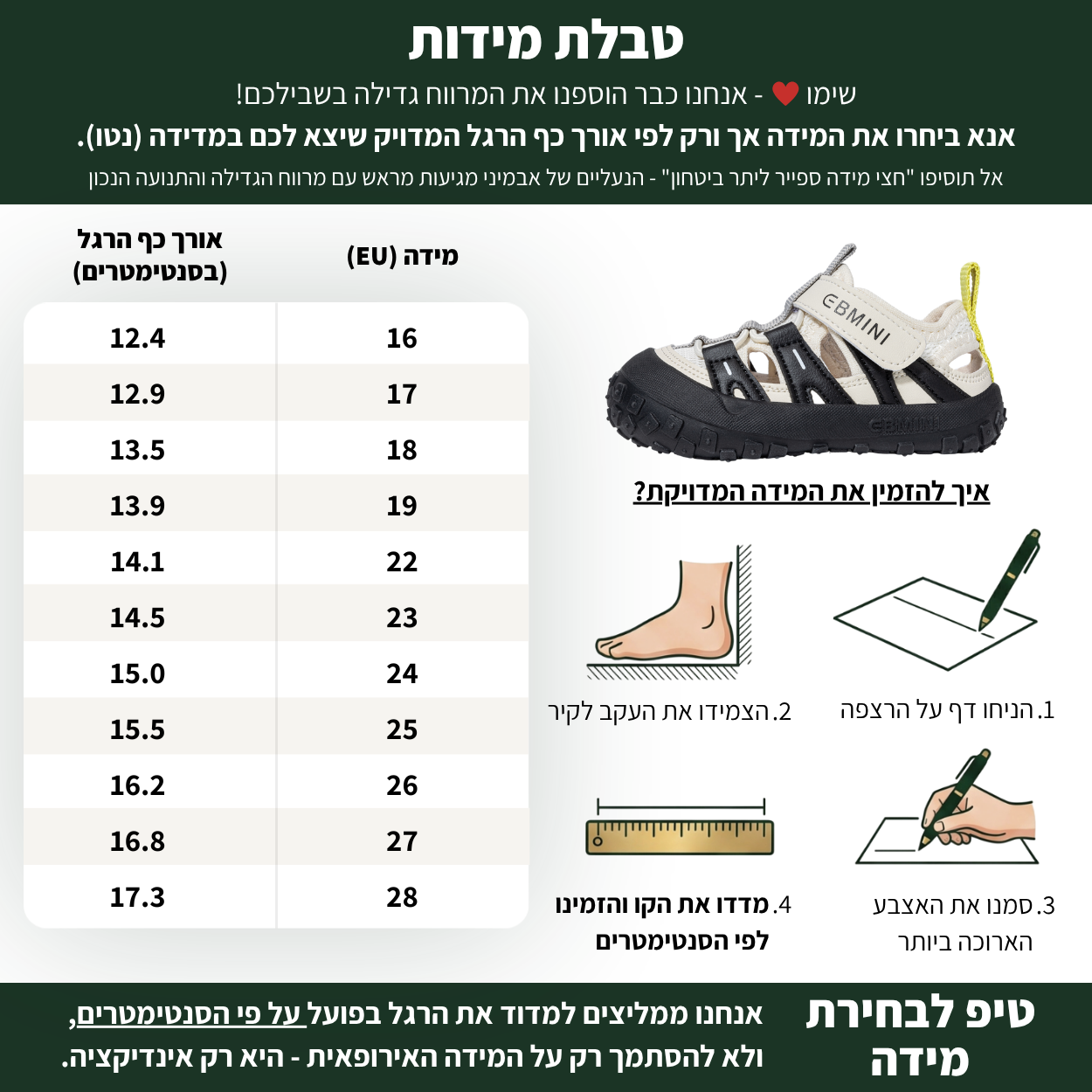 שביל - סנדלים ברפוט צעד ראשון ושני לבנים ובנות עם הגנת אצבעות | אֵבְּמִינִי ברפוט