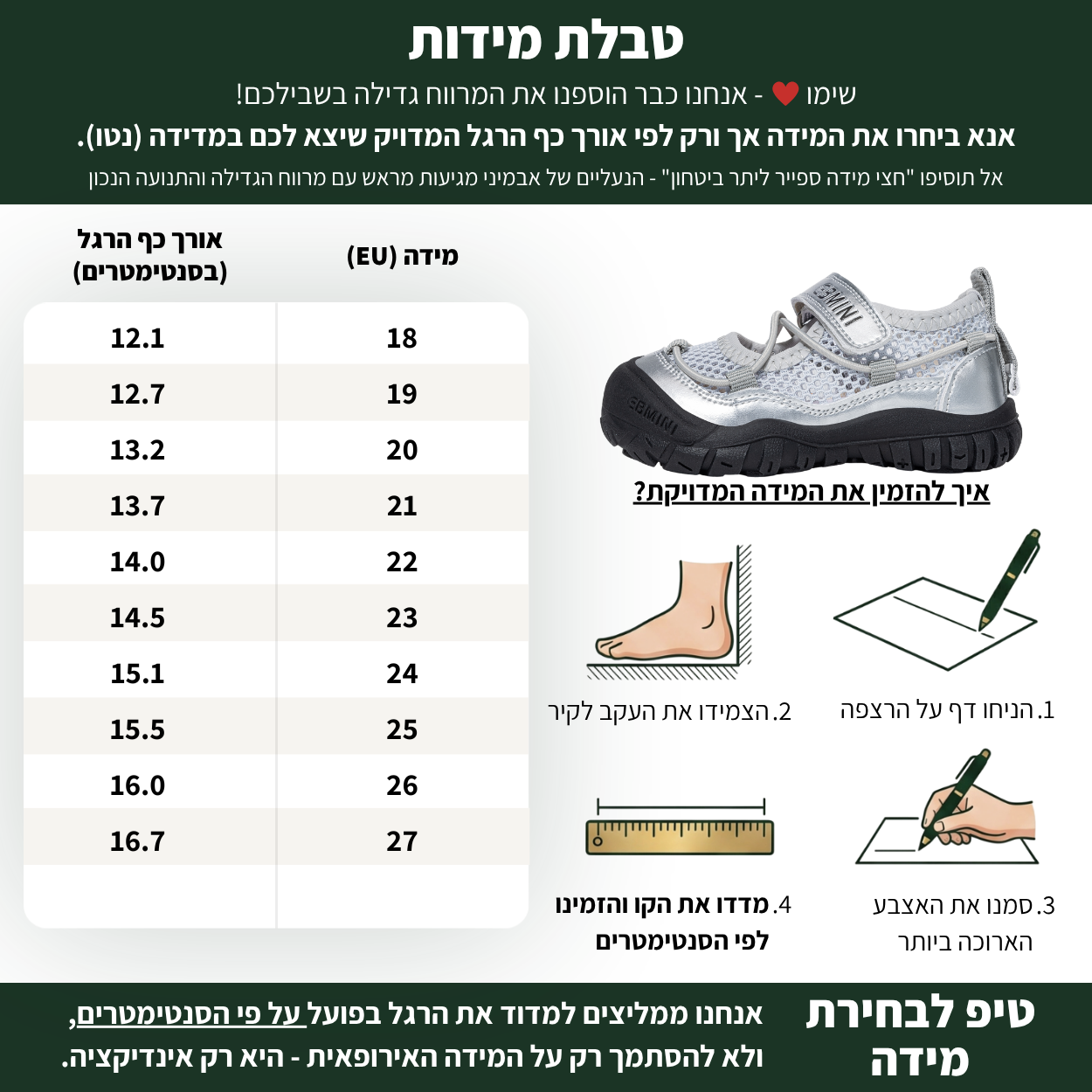 אופק - סנדלים ברפוט צעד ראשון ושני לבנים בנות עם הגנת אצבעות | אֵבְּמִינִי ברפוט
