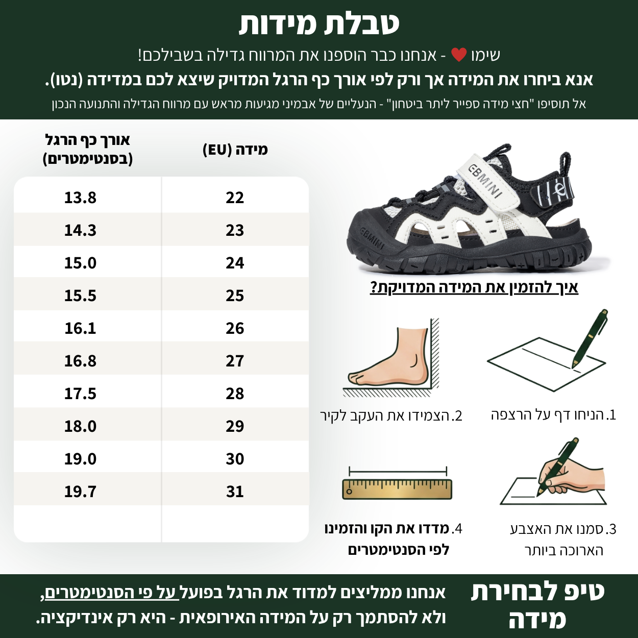 פלג - סנדלים ברפוט צעד ראשון ושני לבנות ובנים עם הגנת אצבעות | אֵבְּמִינִי ברפוט