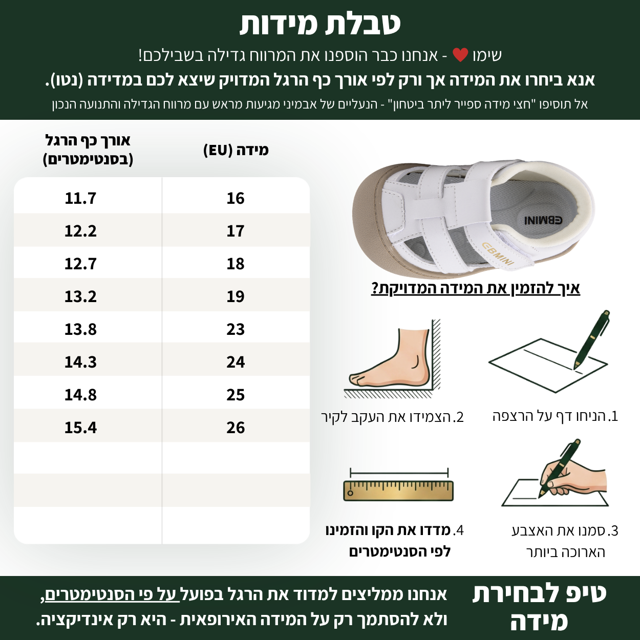 ענן - סנדלים ברפוט צעד ראשון ושני לבנים ובנות עם הגנת אצבעות | אֵבְּמִינִי ברפוט